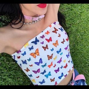 Butterfly Tube Top